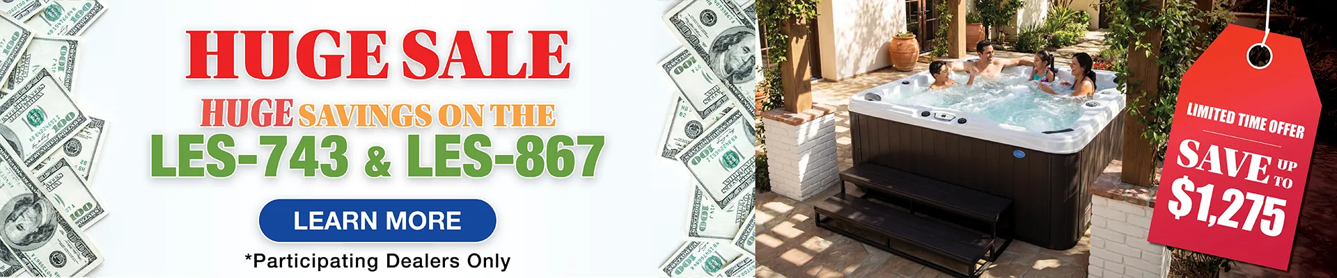 Calspas hot tub being used in a family setting - Midwest City